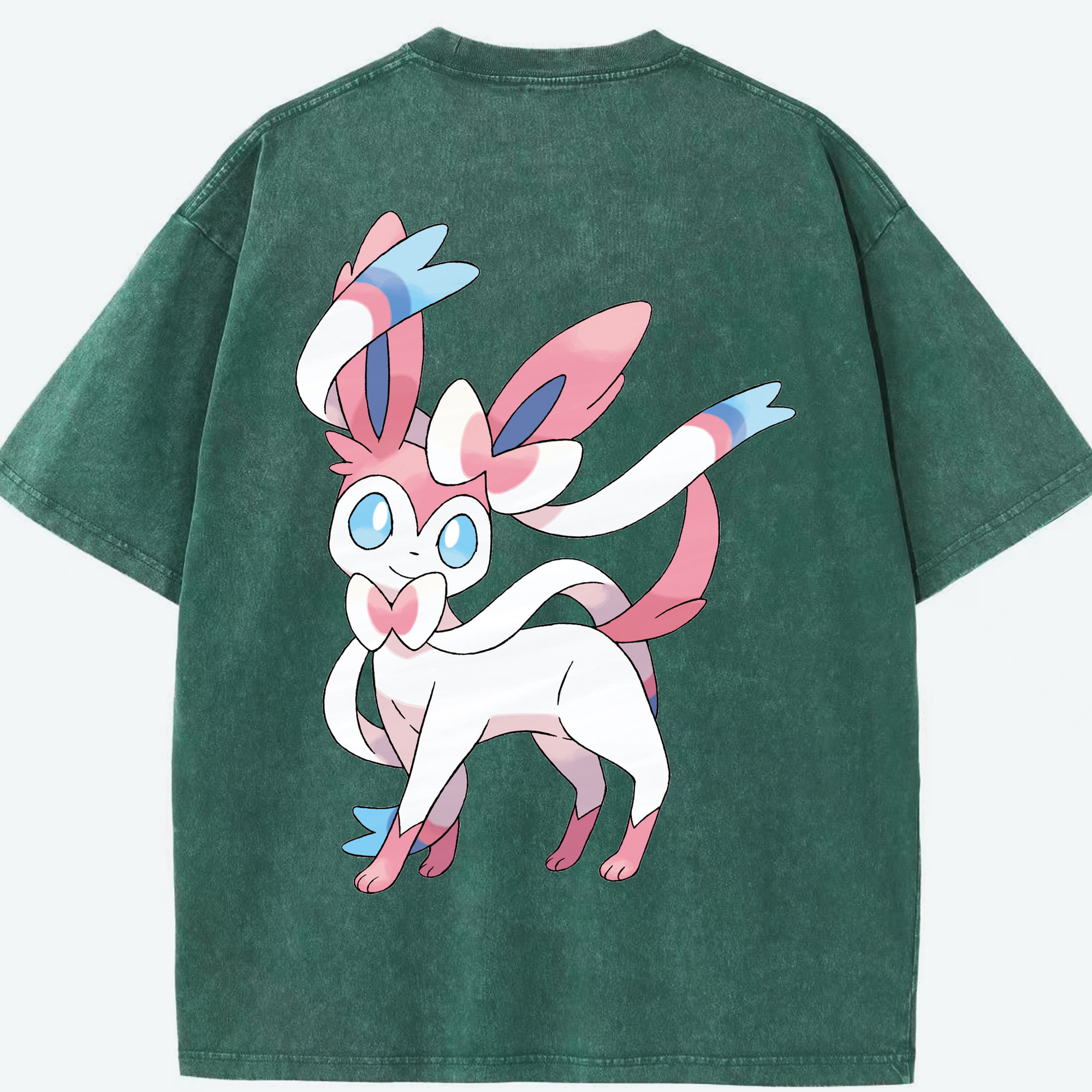 （画像用） ポケットモンスター Pokémon 綿100% ヴィンテージ風 半袖Tシャツ（背面プリント）